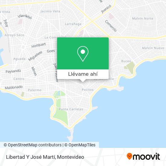 Mapa de Libertad Y José Martí