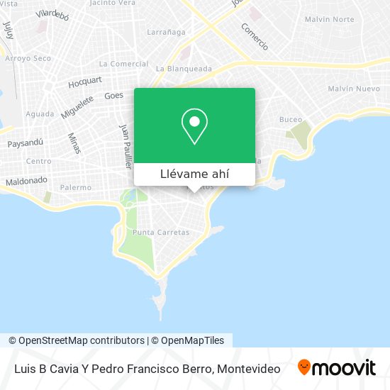 Mapa de Luis B Cavia Y Pedro Francisco Berro