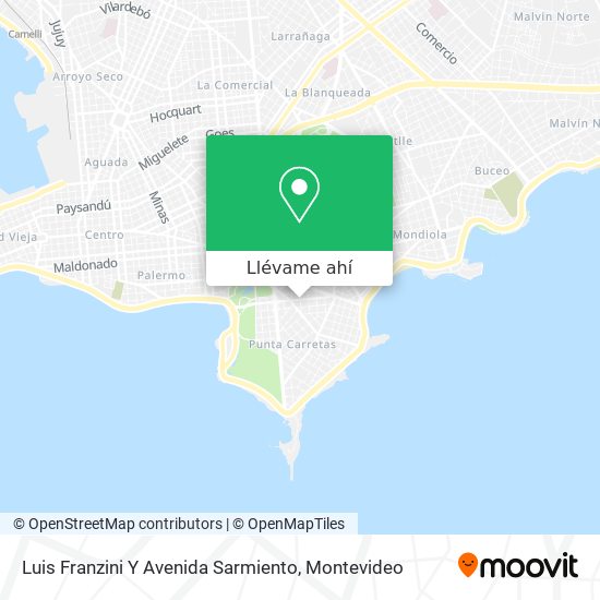 Mapa de Luis Franzini Y Avenida Sarmiento