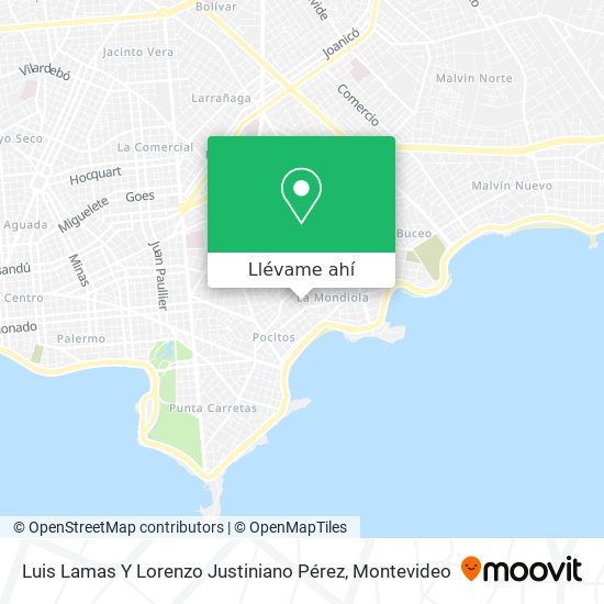 Mapa de Luis Lamas Y Lorenzo Justiniano Pérez