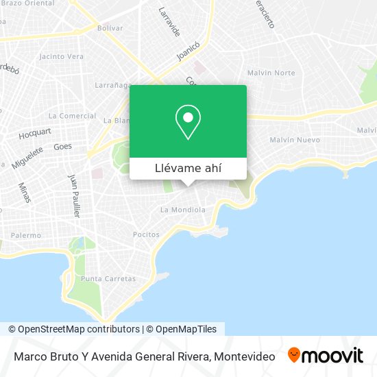 Mapa de Marco Bruto Y Avenida General Rivera