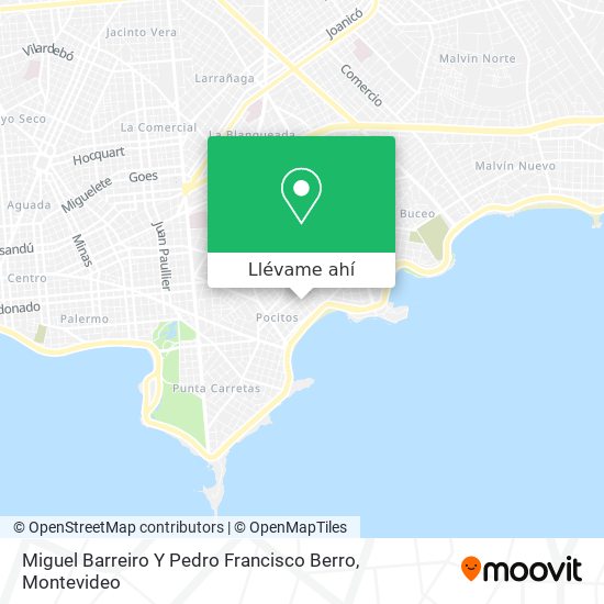 Mapa de Miguel Barreiro Y Pedro Francisco Berro