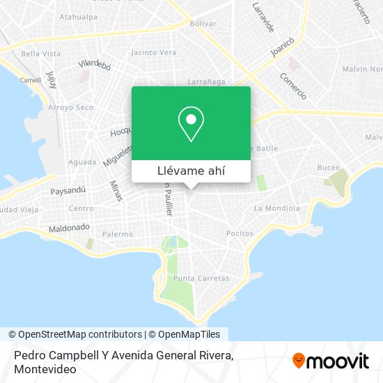 Mapa de Pedro Campbell Y Avenida General Rivera