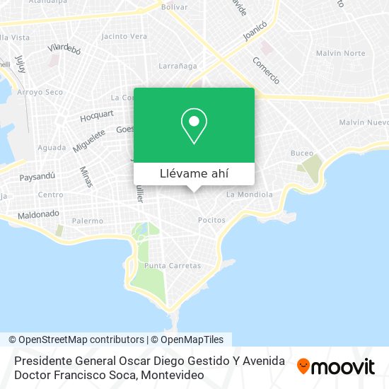Mapa de Presidente General Oscar Diego Gestido Y Avenida Doctor Francisco Soca