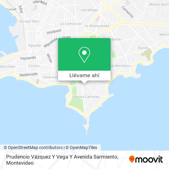 Mapa de Prudencio Vázquez Y Vega Y Avenida Sarmiento