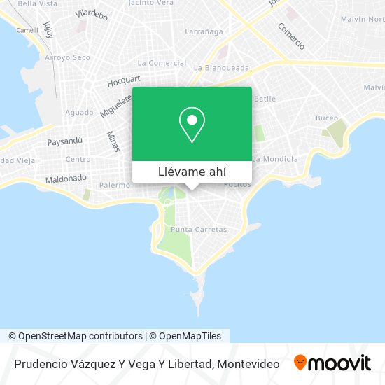 Mapa de Prudencio Vázquez Y Vega Y Libertad
