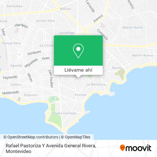 Mapa de Rafael Pastoriza Y Avenida General Rivera