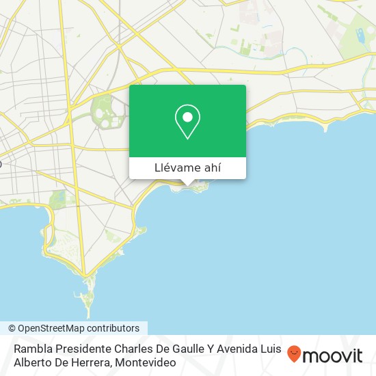 Mapa de Rambla Presidente Charles De Gaulle Y Avenida Luis Alberto De Herrera
