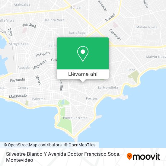 Mapa de Silvestre Blanco Y Avenida Doctor Francisco Soca