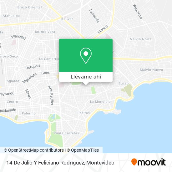 Mapa de 14 De Julio Y Feliciano Rodríguez