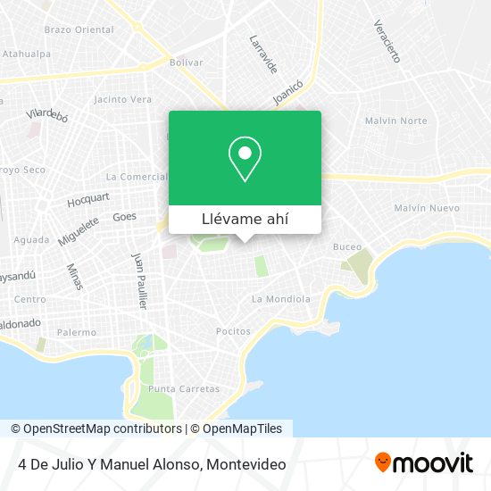 Mapa de 4 De Julio Y Manuel Alonso