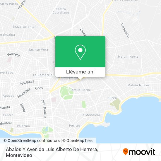 Mapa de Abalos Y Avenida Luis Alberto De Herrera