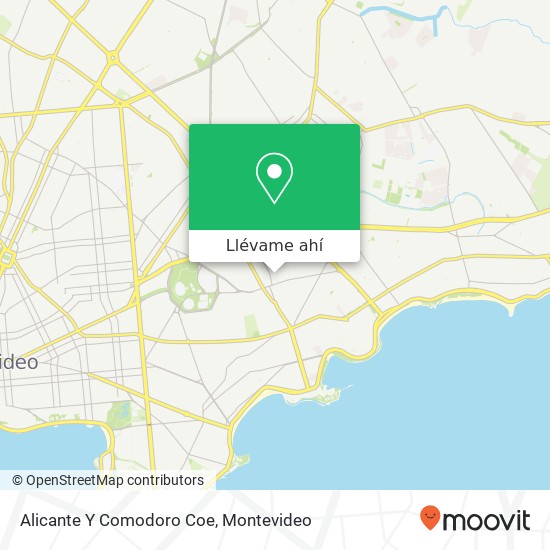 Mapa de Alicante Y Comodoro Coe