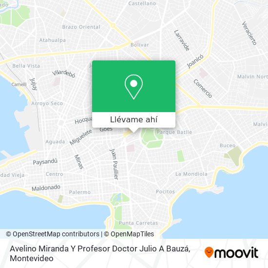 Mapa de Avelino Miranda Y Profesor Doctor Julio A Bauzá