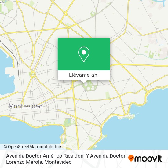 Mapa de Avenida Doctor Américo Ricaldoni Y Avenida Doctor Lorenzo Merola