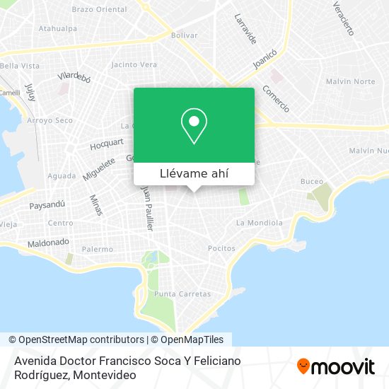 Mapa de Avenida Doctor Francisco Soca Y Feliciano Rodríguez