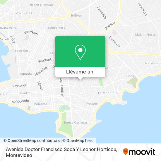 Mapa de Avenida Doctor Francisco Soca Y Leonor Horticou