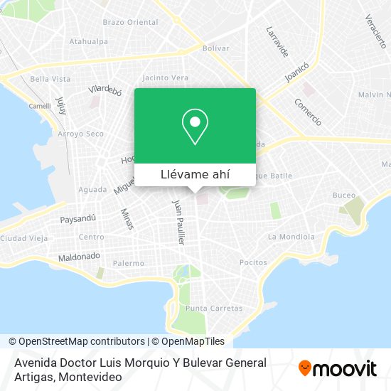 Mapa de Avenida Doctor Luis Morquio Y Bulevar General Artigas