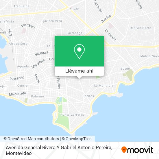 Mapa de Avenida General Rivera Y Gabriel Antonio Pereira