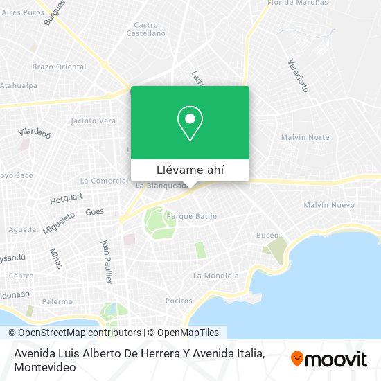 Mapa de Avenida Luis Alberto De Herrera Y Avenida Italia