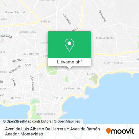 Mapa de Avenida Luis Alberto De Herrera Y Avenida Ramón Anador