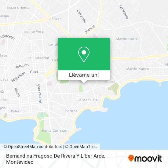 Mapa de Bernandina Fragoso De Rivera Y Líber Arce