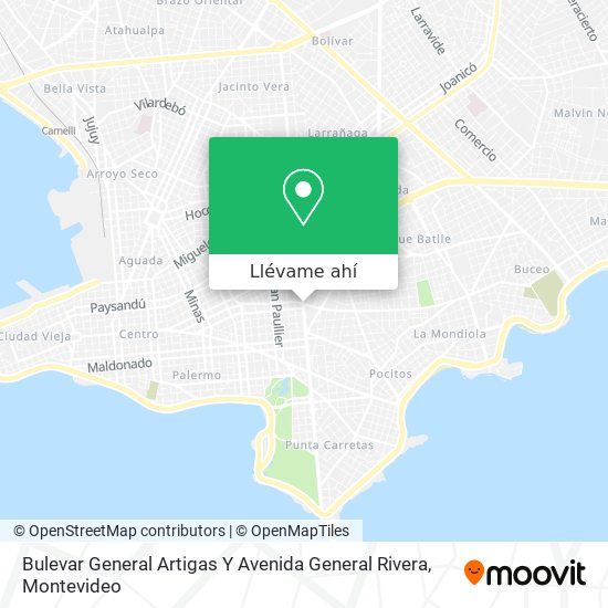 Mapa de Bulevar General Artigas Y Avenida General Rivera