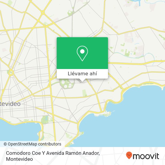 Mapa de Comodoro Coe Y Avenida Ramón Anador
