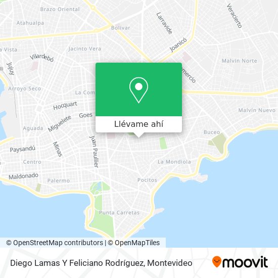 Mapa de Diego Lamas Y Feliciano Rodríguez