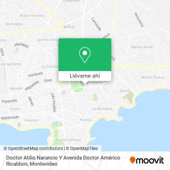 Mapa de Doctor Atilio Narancio Y Avenida Doctor Américo Ricaldoni