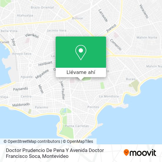 Mapa de Doctor Prudencio De Pena Y Avenida Doctor Francisco Soca