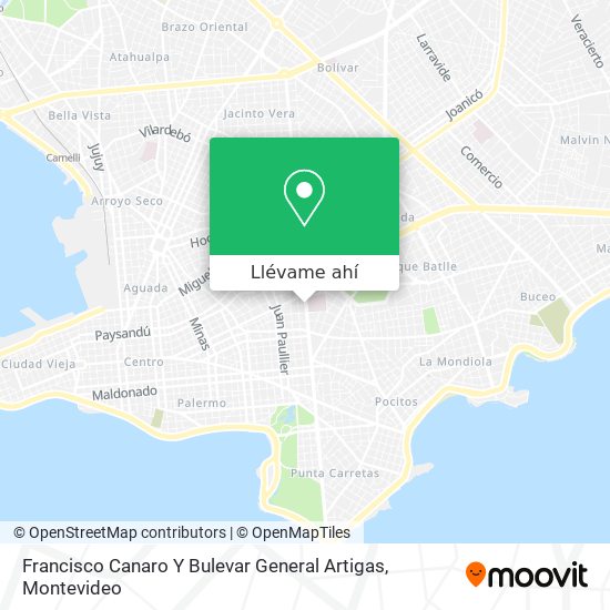 Mapa de Francisco Canaro Y Bulevar General Artigas