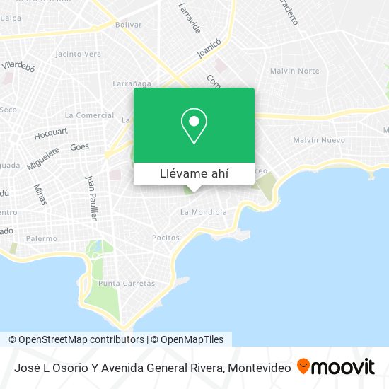 Mapa de José L Osorio Y Avenida General Rivera