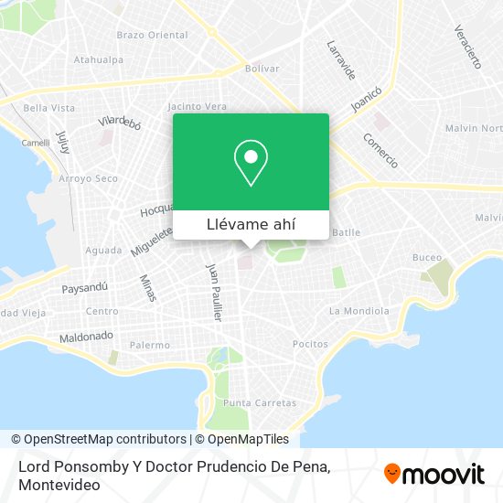 Mapa de Lord Ponsomby Y Doctor Prudencio De Pena