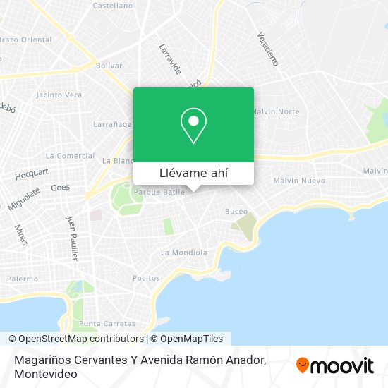 Mapa de Magariños Cervantes Y Avenida Ramón Anador