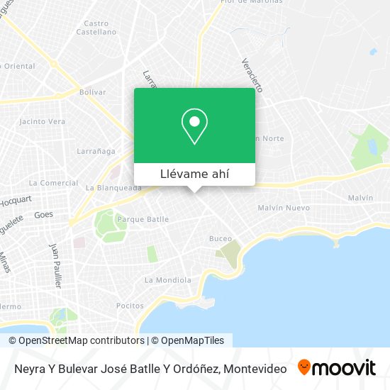 Mapa de Neyra Y Bulevar José Batlle Y Ordóñez