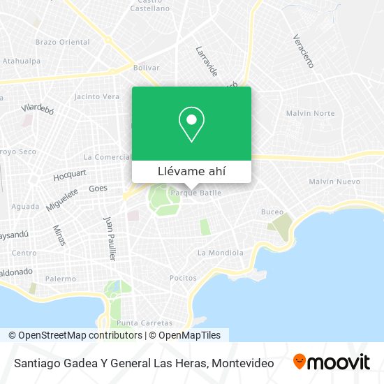 Mapa de Santiago Gadea Y General Las Heras