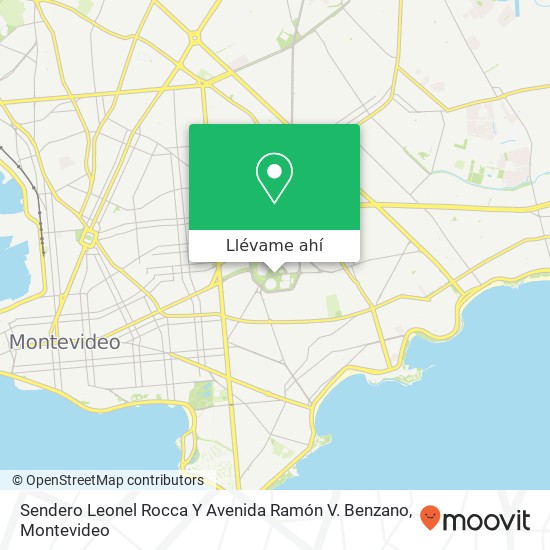 Mapa de Sendero Leonel Rocca Y Avenida Ramón V. Benzano