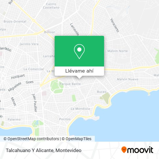 Mapa de Talcahuano Y Alicante