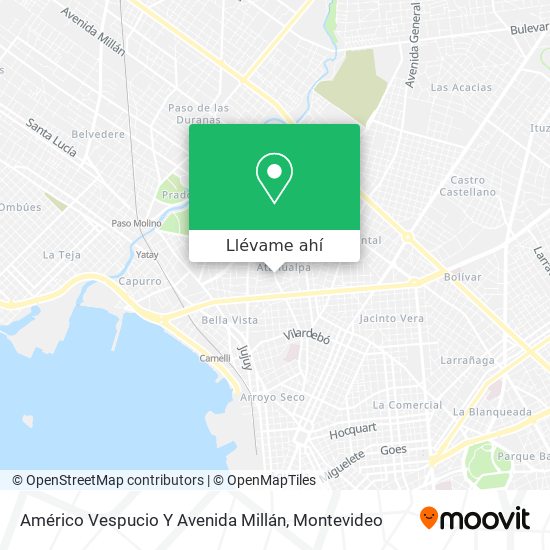 Mapa de Américo Vespucio Y Avenida Millán