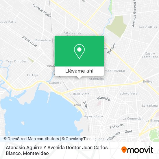 Mapa de Atanasio Aguirre Y Avenida Doctor Juan Carlos Blanco
