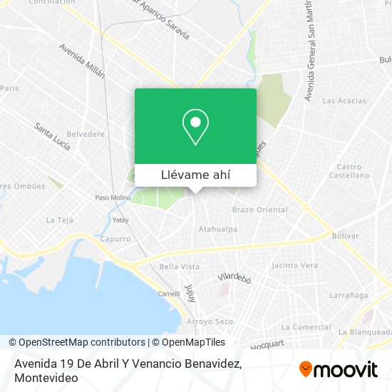Mapa de Avenida 19 De Abril Y Venancio Benavidez