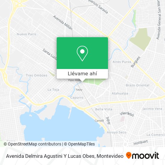 Mapa de Avenida Delmira Agustini Y Lucas Obes