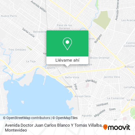 Mapa de Avenida Doctor Juan Carlos Blanco Y Tomás Villalba