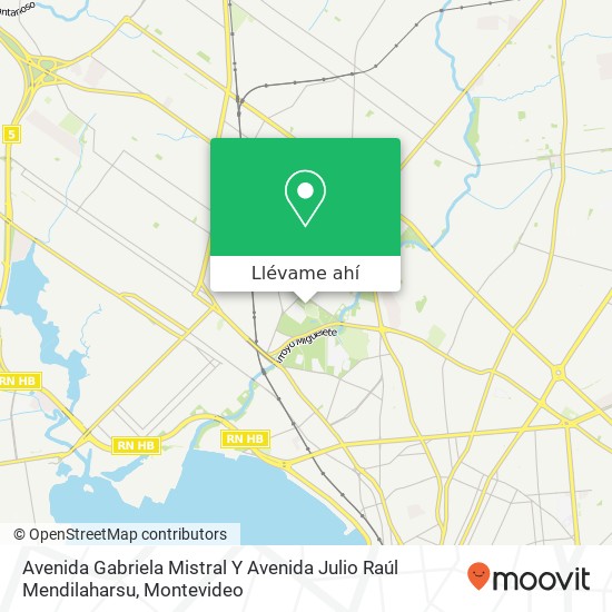 Mapa de Avenida Gabriela Mistral Y Avenida Julio Raúl Mendilaharsu