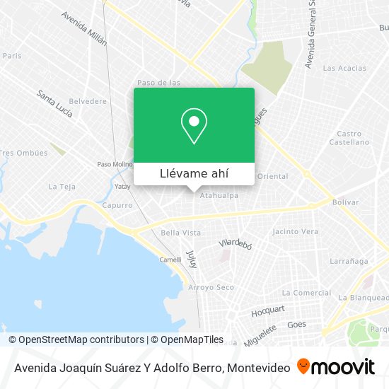 Mapa de Avenida Joaquín Suárez Y Adolfo Berro