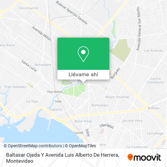 Mapa de Baltasar Ojeda Y Avenida Luis Alberto De Herrera