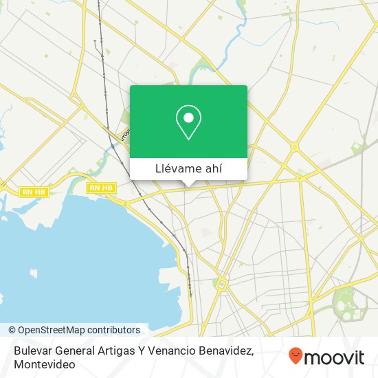 Mapa de Bulevar General Artigas Y Venancio Benavidez