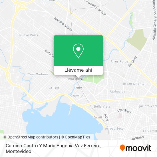Mapa de Camino Castro Y María Eugenia Vaz Ferreira