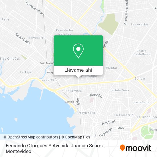 Mapa de Fernando Otorgués Y Avenida Joaquín Suárez